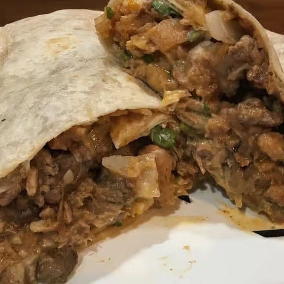 Regular Burrito With Meat.