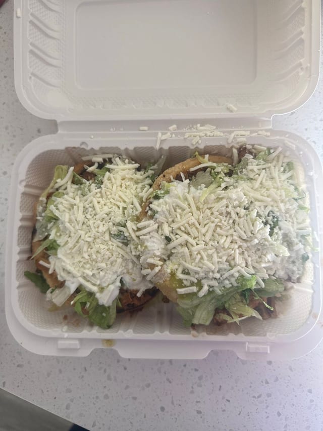 2 Sopes And 12oz Drink.
