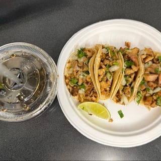 4 Tacos And 12oz Drink