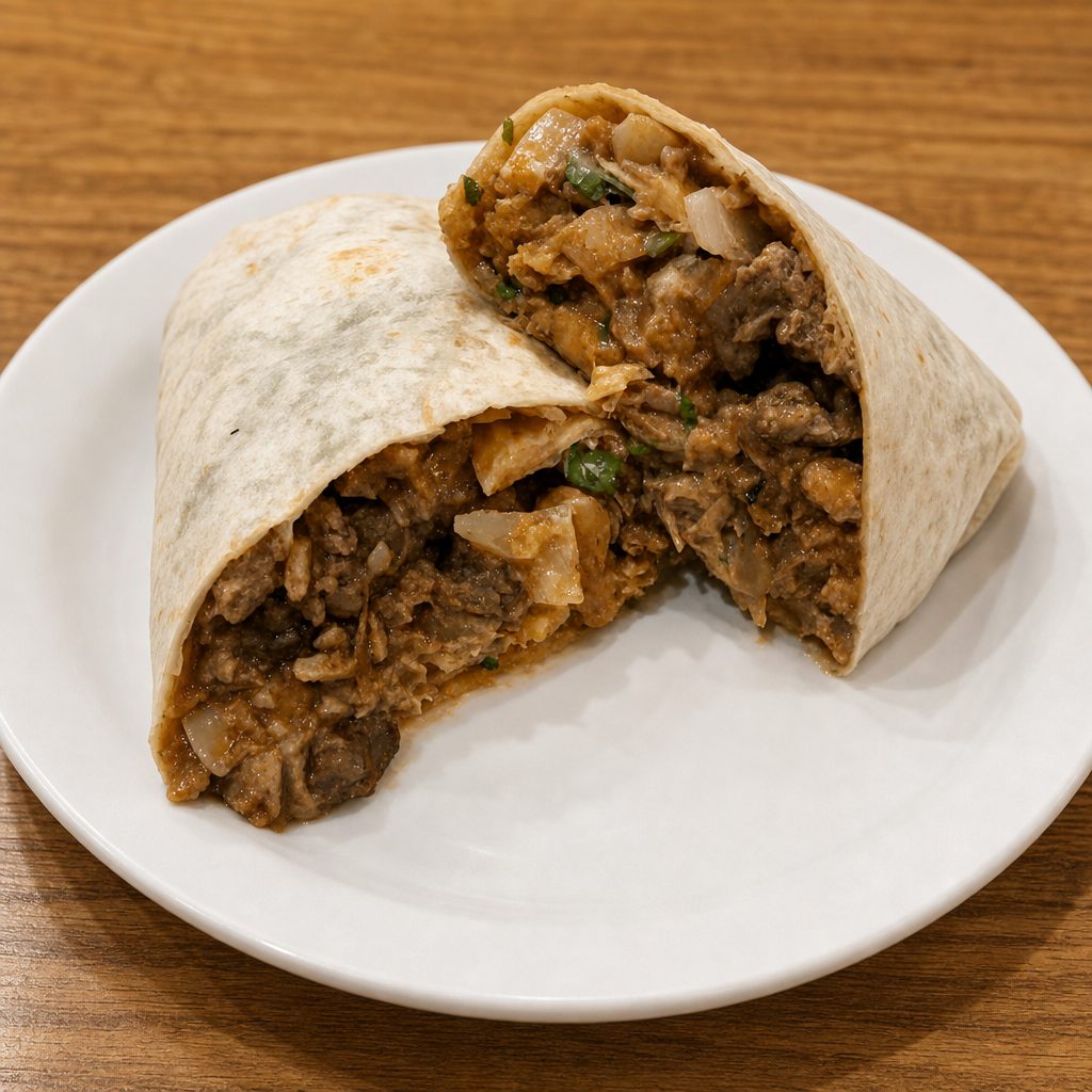 Regular Burrito With Meat.