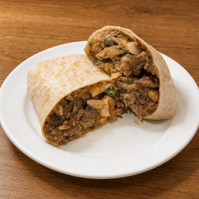 Regular Burrito With Meat.