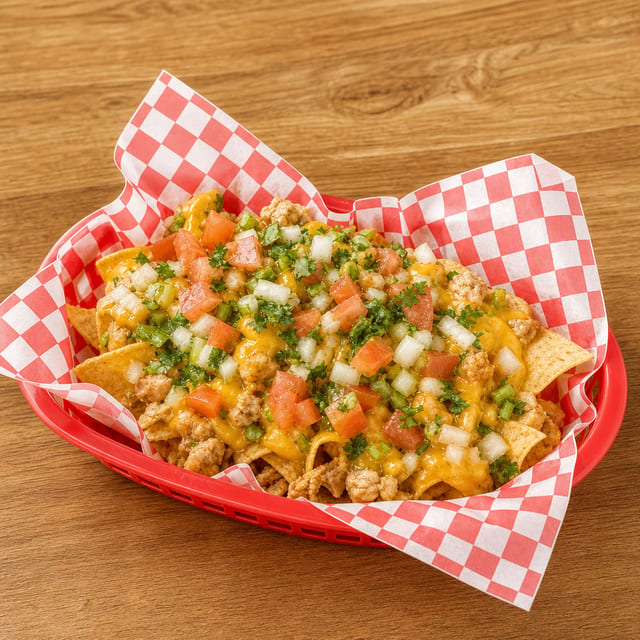 Nachos with Meat.