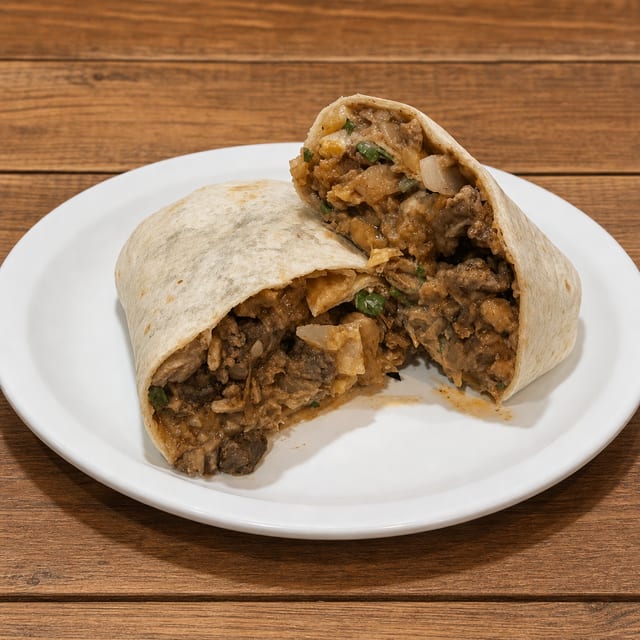 Regular Burrito With Meat.
