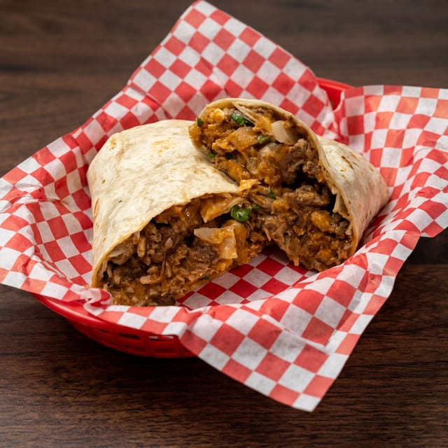 Regular Burrito With Meat.