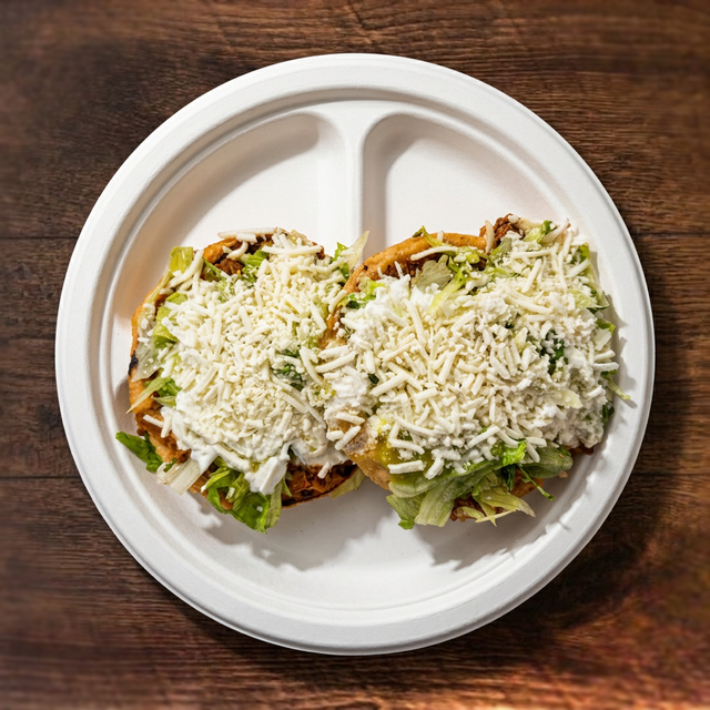 2 Sopes And 12oz Drink.
